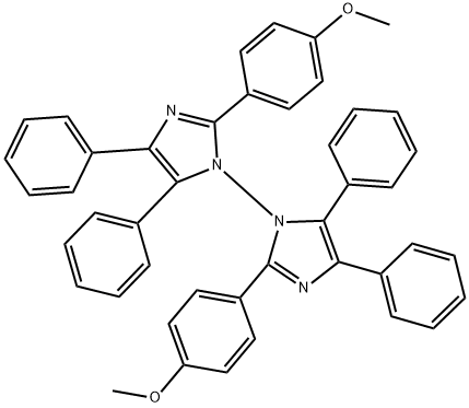 2,2'-Bis(p-methoxyphenyl)-4,4',5,5'-tetraphenyl[1,1'-bi-1H-imidazole] Struktur