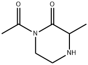 Piperazinone,  1-acetyl-3-methyl-  (9CI) Struktur