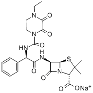 Piperacillin sodium salt Struktur