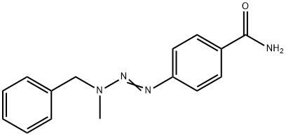 4-(benzyl-methyl-amino)diazenylbenzamide Struktur