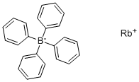 Rubidium tetraphenylborate Struktur