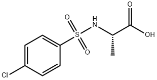 2-([(4-CHLOROPHENYL)SULFONYL]AMINO)PROPANOIC ACID Struktur