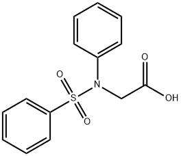 Glycine, N-phenyl-N-(phenylsulfonyl)- Struktur