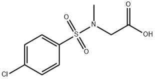 (4-CHLORO-BENZENESULFONYL)-METHYL-AMINO]-ACETIC ACID Struktur