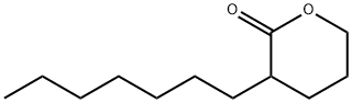 3-heptyltetrahydro-2H-pyran-2-one Struktur