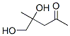 2-Pentanone, 4,5-dihydroxy-4-methyl- (9CI) Struktur