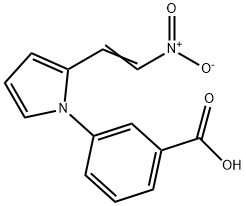 Benzoic acid, 3-[2-(2-nitroethenyl)-1H-pyrrol-1-yl]- (9CI) Struktur