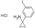 Cyclopropanamine, 1-(3-iodophenyl)-, hydrochloride (1:1)Cyclopropanamine, 1-(3-iodophenyl)-, hydrochloride (1:1) Struktur