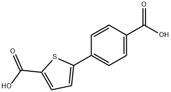 4-(5-(Methoxycarbonyl)thiophen-2-yl)benzoic acid Struktur