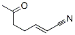 2-Heptenenitrile, 6-oxo- (9CI) Struktur