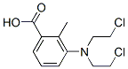 3-[Bis(2-chloroethyl)amino]-o-toluic acid Struktur