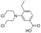 3-[Bis(2-chloroethyl)amino]-4-ethylbenzoic acid Struktur