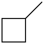 Methylcyclobutane. Struktur