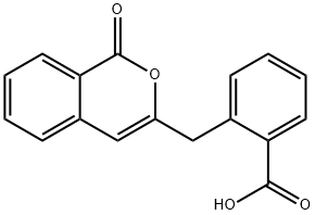 3-(2-Carboxybenzyl)isocoumarin Struktur