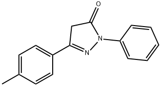 2,4-DIHYDRO-5-(4-METHYLPHENYL)-2-PHENYL-3H-PYRAZOL-3-ONE Struktur