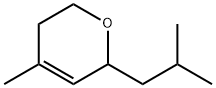 5,6-dihydro-4-methyl-2-(2-methylpropyl)-2H-pyran  Struktur