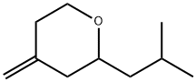 tetrahydro-4-methylene-2-(2-methylpropyl)-2H-pyran Struktur