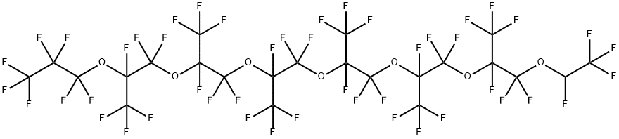 1,1,1,2,4,4,5,7,7,8,10,10,11,13,13,14,16,16,17,19,19,20,22,22,23,23,24,24,24-Nonacosafluoro-5,8,11,14,17,20-hexakis(trifluoromethyl)-3,6,9,12,15,18,21-heptaoxatetracosane Struktur