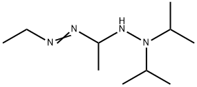 1-[1-[2,2-Bis(1-methylethyl)hydrazino]ethyl]-2-ethyldiazene Struktur