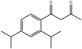 1-[2,4-bis(isopropyl)phenyl]butane-1,3-dione Struktur