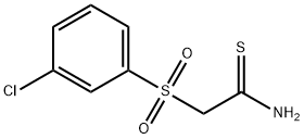 2-(3-CHLOROBENZENESULPHONYL)THIOACETAMIDE Struktur