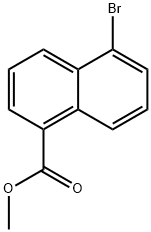 5-BROMO-NAPHTHALENE-1-CARBOXYLIC ACID METHYL ESTER Struktur