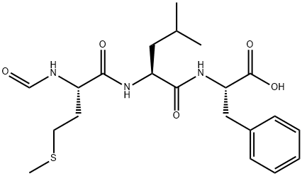 ホルミル-Met-Leu-Phe-OH 化學構造式