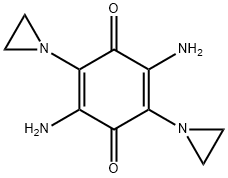 3,6-Diamino-2,5-bis(1-aziridinyl)-1,4-benzoquinone Struktur