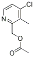 (4-Chloro-3-methylpyridin-2-yl)methyl acetate Struktur