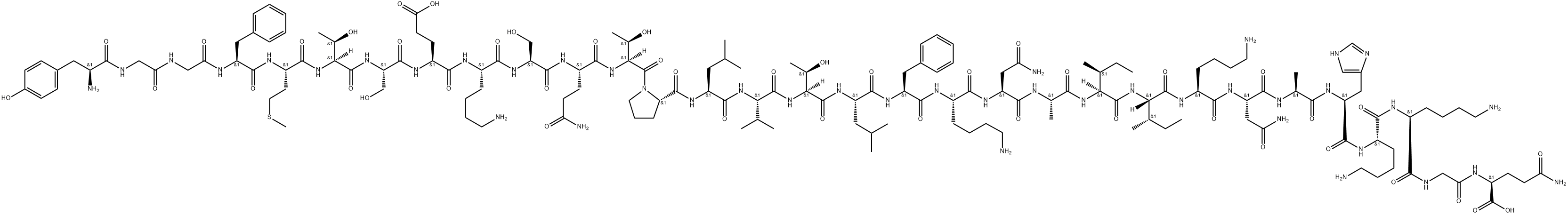 BETA-ENDORPHIN (CAMEL) Struktur