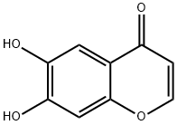 6,7-Dihydroxy-4H-1-benzopyran-4-one Struktur