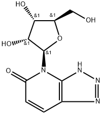 4-(b-D-Ribofuranosyl)-vic-triazolo[4,5-b]pyridin-5-one Struktur