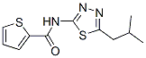 2-Thiophenecarboxamide, N-[5-(2-methylpropyl)-1,3,4-thiadiazol-2-yl]- Struktur