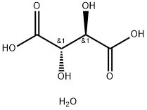 MESO-TARTARIC ACID MONOHYDRATE Struktur