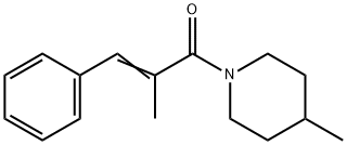 Piperidine, 4-methyl-1-(2-methyl-1-oxo-3-phenyl-2-propenyl)- (9CI) Struktur