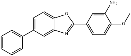 3'-AMINO-4'-METHOXY-PHENYL-2-(P-PHENYL)-BENZOXAZOLE Struktur