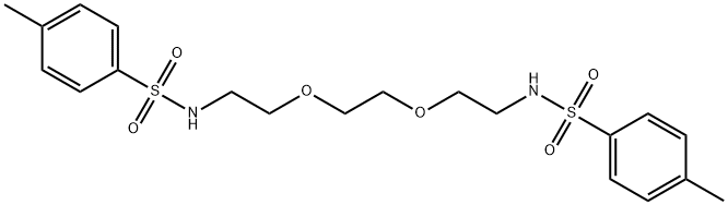 N,N'-[1,2-Ethanediylbis(oxy-2,1-ethanediyl)]bis[4-methyl-benzenesulfonamide Struktur