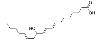 12-Hydroxy-5,8,10,14-eicosatetraenoic Acid Struktur