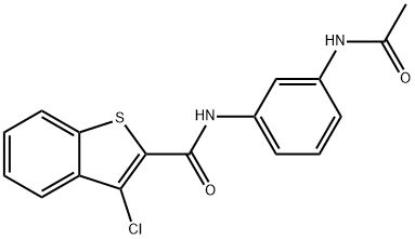 Benzo[b]thiophene-2-carboxamide, N-[3-(acetylamino)phenyl]-3-chloro- (9CI) Struktur