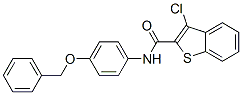 Benzo[b]thiophene-2-carboxamide, 3-chloro-N-[4-(phenylmethoxy)phenyl]- (9CI) Struktur