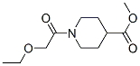 4-Piperidinecarboxylicacid,1-(ethoxyacetyl)-,methylester(9CI) Struktur