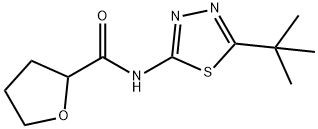 2-Furancarboxamide,N-[5-(1,1-dimethylethyl)-1,3,4-thiadiazol-2-yl]tetrahydro- Struktur