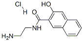 N-(2-aminoethyl)-3-hydroxynaphthalene-2-carboxamide monohydrochloride Struktur