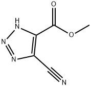 1H-1,2,3-Triazole-4-carboxylicacid,5-cyano-,methylester(9CI) Struktur