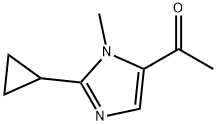 Ethanone, 1-(2-cyclopropyl-1-methyl-1H-imidazol-5-yl)- (9CI) Struktur