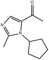 Ethanone, 1-(1-cyclopentyl-2-methyl-1H-imidazol-5-yl)- (9CI) Struktur