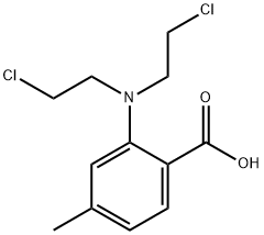 2-[Bis(2-chloroethyl)amino]-p-toluic acid Struktur