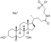 TAUROCHENODEOXYCHOLIC ACID SODIUM SALT Struktur