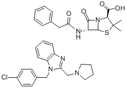 Benzylpenicillinclemizole Struktur