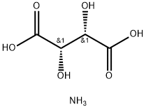 Ammonium hydrotartrate Struktur